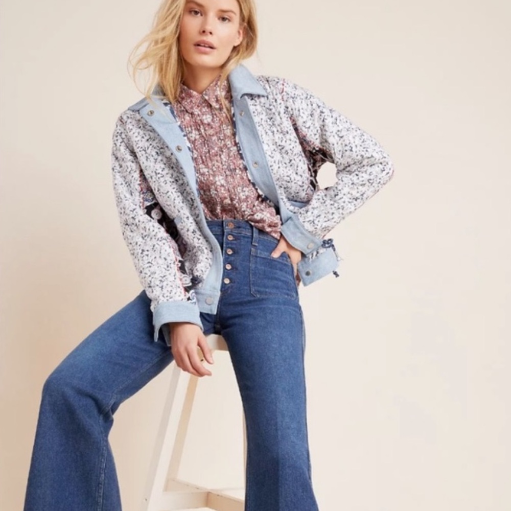 Blank Nyc Reversible Patchwork Denim-Lined Jacket - image 4